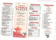 China Garden Zhōng Guó Huā Yuán menu