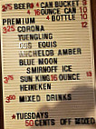 Old Ice House Tavern menu