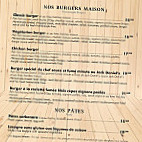 Chez Victoire menu