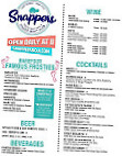 Snappers Turtle Bay Cafe menu