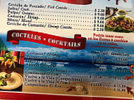 La Sirena Azul menu