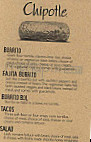 Chipotle Mexican Grill menu