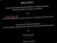 Du Minervois Bel menu