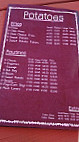 The Upper Deck menu