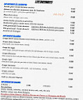 La Vigie menu