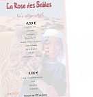 La Rose Des Sables menu