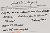 Le Bistrot Des Halles menu