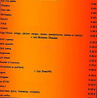 Bistrot du fort menu