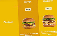 Speed Burger menu