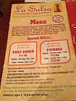 La Salsa menu