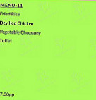 P And D Food menu