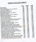 Le Coin a Pizza menu