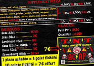 Au Comptoir à Pizzas menu