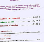 La Case À CafÉ menu