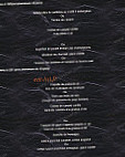 Le Chalet menu