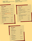 L'Etoile d'Orient menu