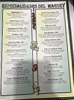 El Maguey Mexican menu