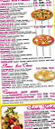 Salia Pizza menu