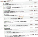 Le Kiosque à Pizzas menu