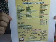 Sheri's Snack Shack menu