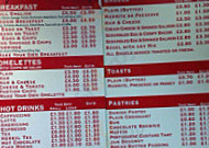 The Sandwich Shop menu