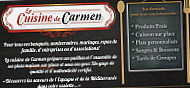 La Cuisine De Carmen menu