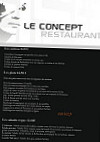 Le Concept menu