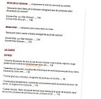 36 Le Cosy menu