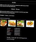 Le Mirage menu