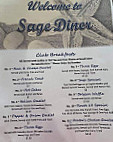 Sage Diner menu