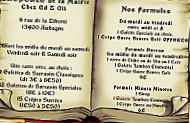 Sarl Ed Oli L'albizia menu