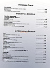 Le Palais de L'Inde menu