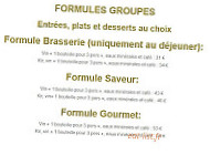 Le Galopin menu