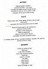 Le Croguervol menu