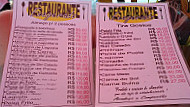 Exagerado menu