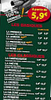 Le Kiosque à Pizzas menu