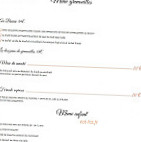 L'Entre-Roches menu