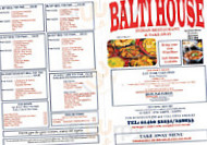 Balti House menu