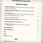 The Cosmopolitan Trentham menu