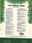 Country Cabin menu