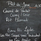 Les Pas Sages menu