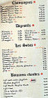 La Piraterie menu