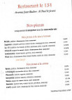 Le 131 menu