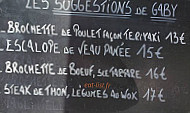 Brasserie L'Alba menu