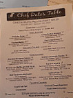 Chef Dato's Table menu