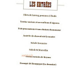 Le Val d'Isere menu