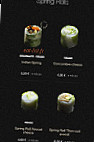 Sushi Shop menu