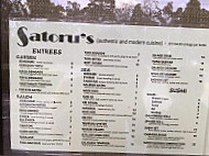 Satoru's menu