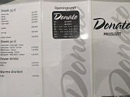 Donato menu