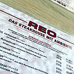 Reo Steakhouse menu